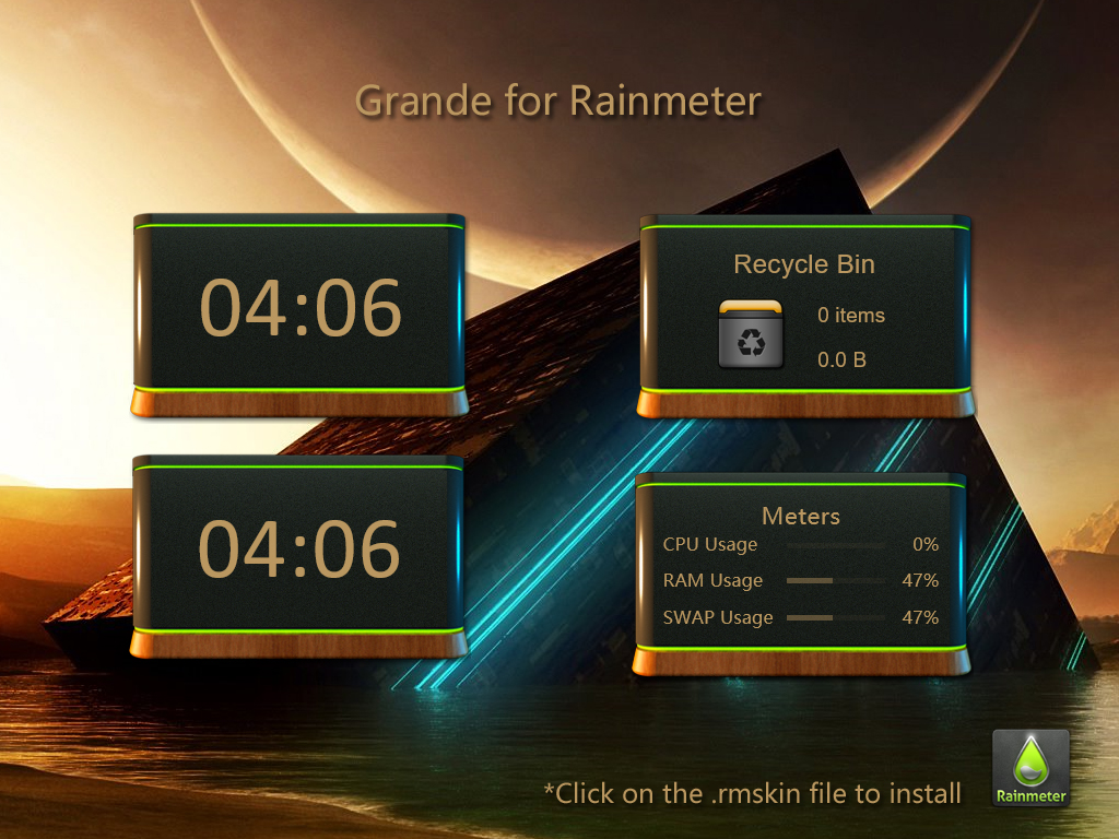 free download rainmeter theme installer